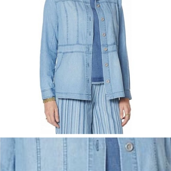 DG2 BY DIANE GILMAN SOFTSHELL ELONGATED SHACKET - Picture 10 of 10